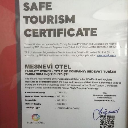 Mesnevi Hotel Konya Eksteriør billede